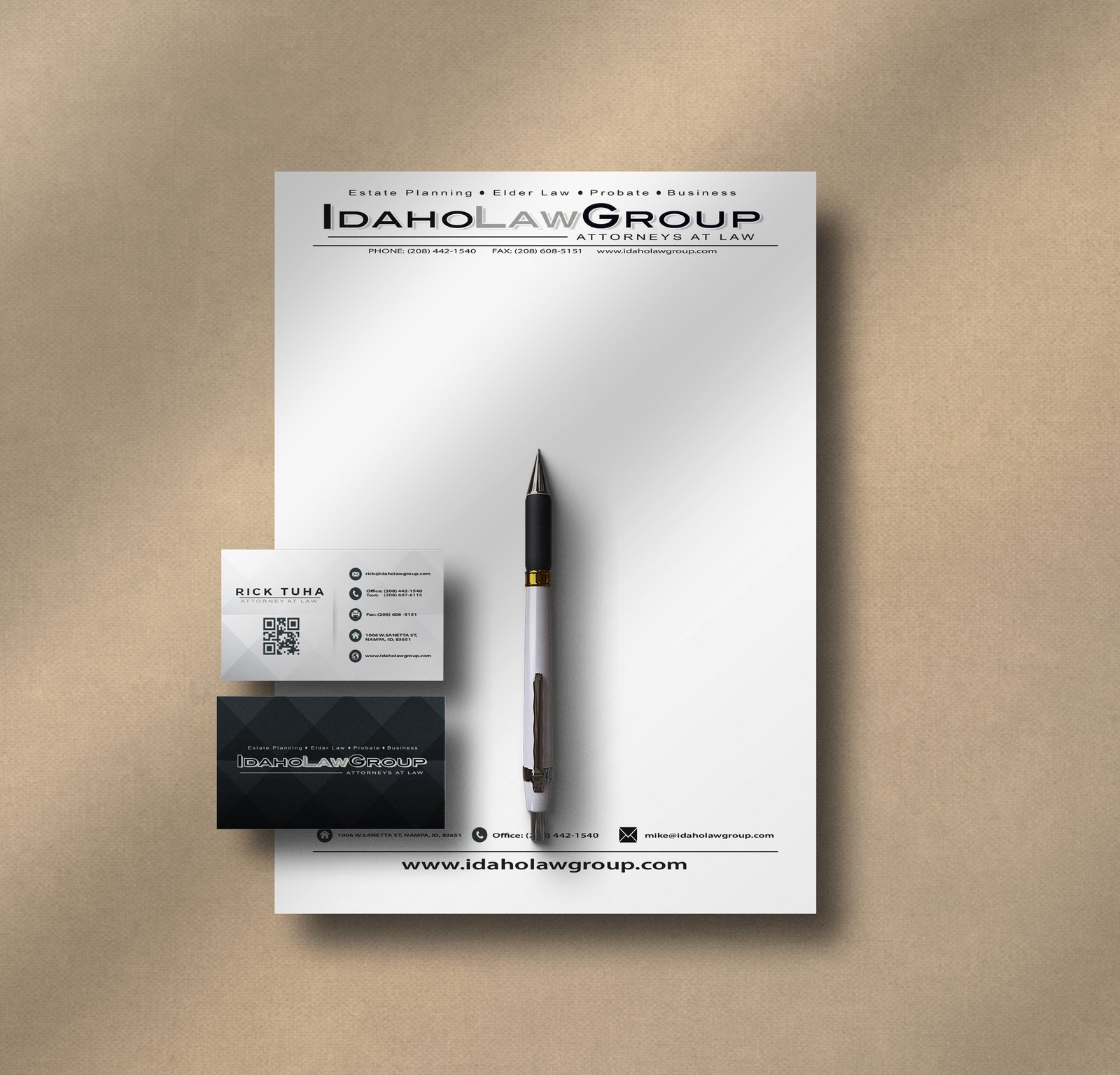 Elegant Stationery Set Mockup